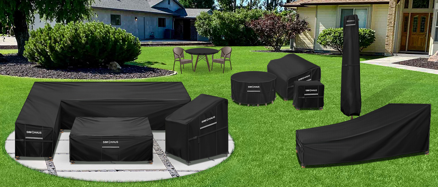 Чохол для садово-патіо меблів 85x85x80 см, вологостійкий, 420D Oxford, для захисту від погодних умов