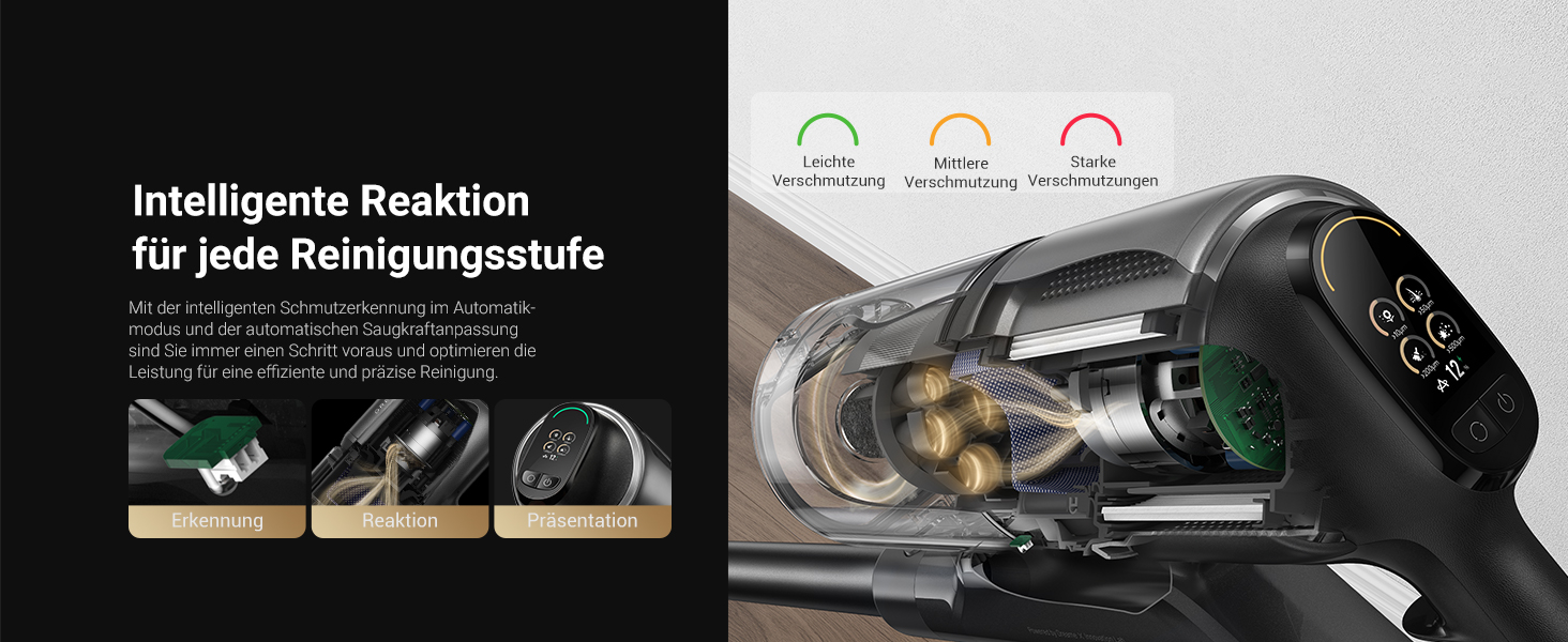 Dreame Z30 - Бездротовий пилосос з потужністю 190AW, LED-дисплеєм та турбо-щіткою для видалення шерсті тварин, 90 хвилин роботи, ідеальний для прибирання дому