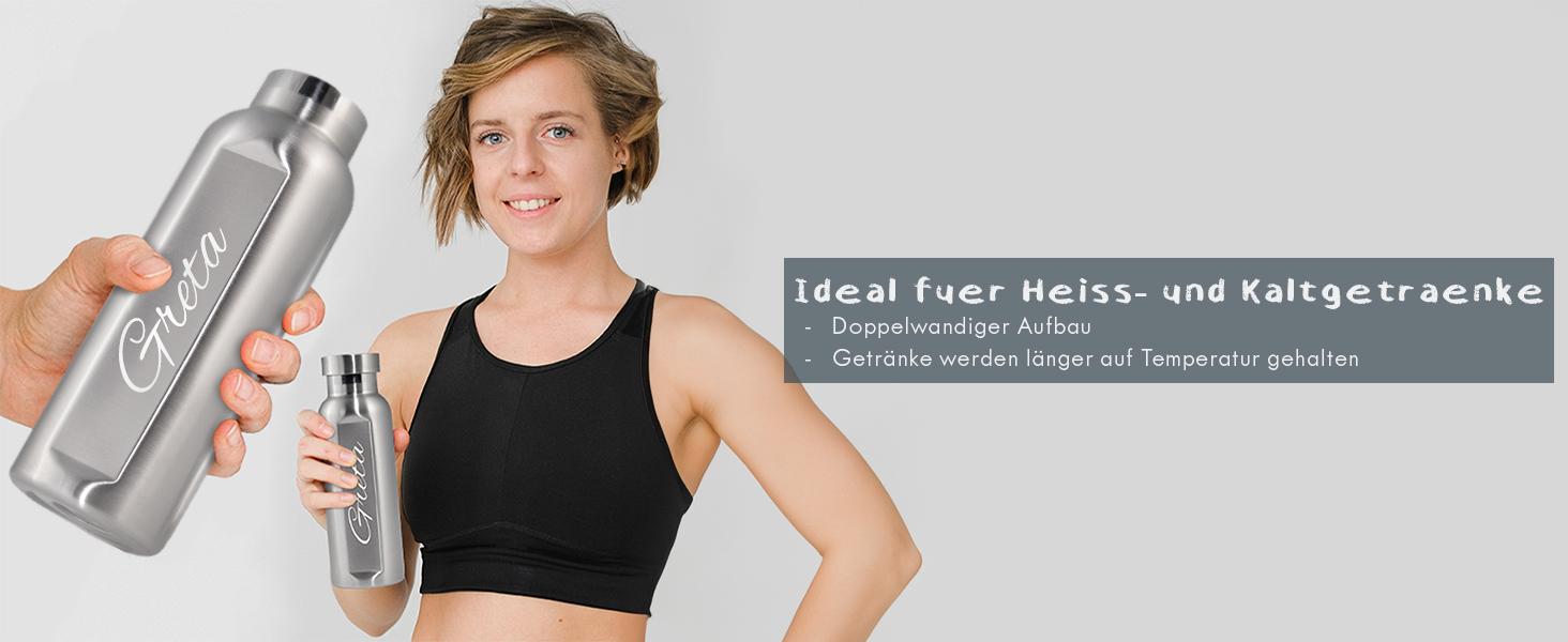 Ланчбокс з нержавіючої сталі з гравіюванням імені + пляшка для води – 800 мл, 470 мл, з роздільником, захист від протікання, бенто-бокс – подарунок, 1 вересня, спорт, відпочинок на природі