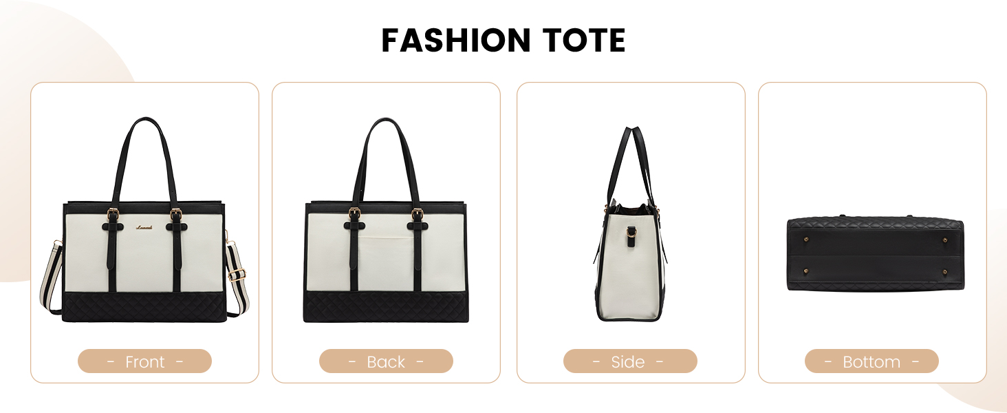 Сумка для ноутбука LOVEVOOK 15.6 дюймів, жіноча, для роботи, навчання, офісу, університету, чорна