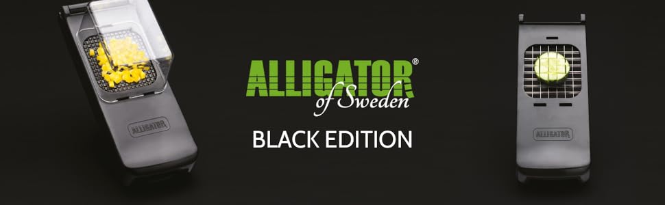 Подрібнювач овочів Alligator 3079 з контейнером для збору відходів, спіралізатор 3-в-1, ніж 6х6 мм, без BPA, чорний