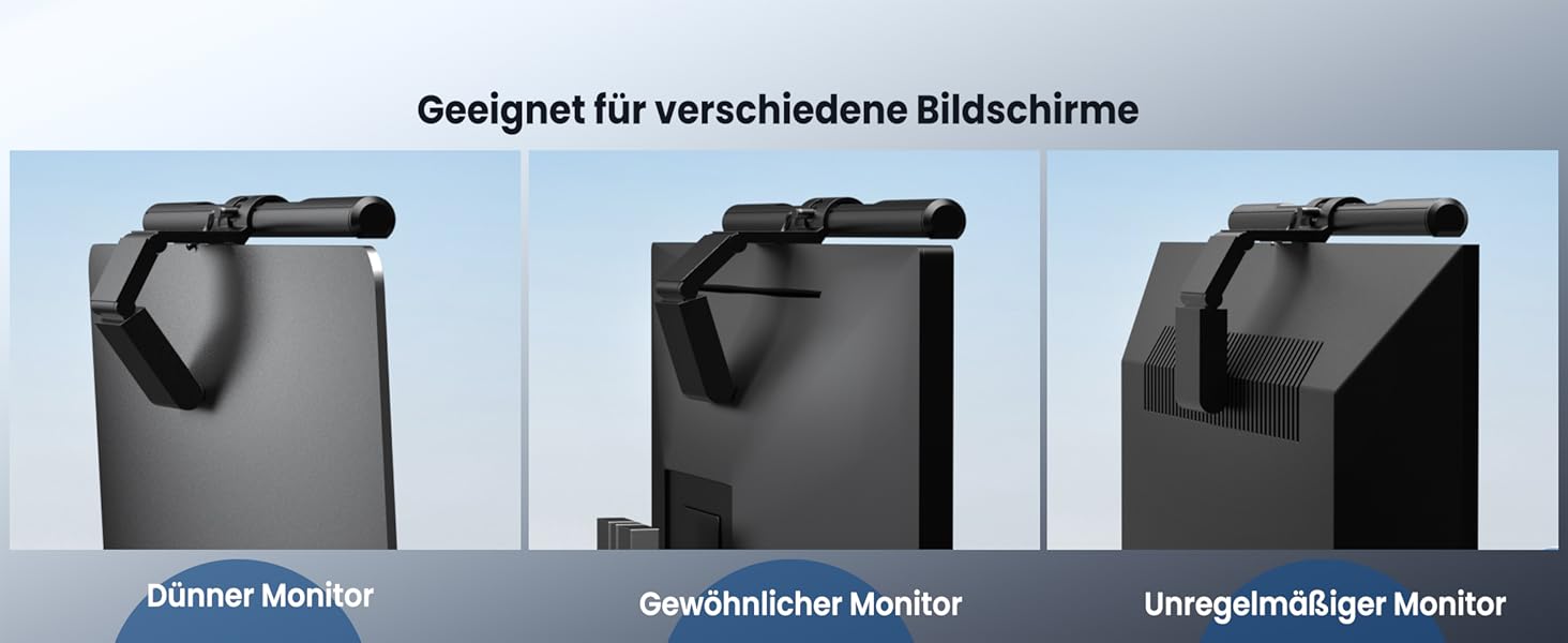 LED лампа для монітора Quntis з дистанційним керуванням та сенсорним управлінням, 40 см, захист від синього світла, USB, автоматичне регулювання яскравості, для ПК, офісу