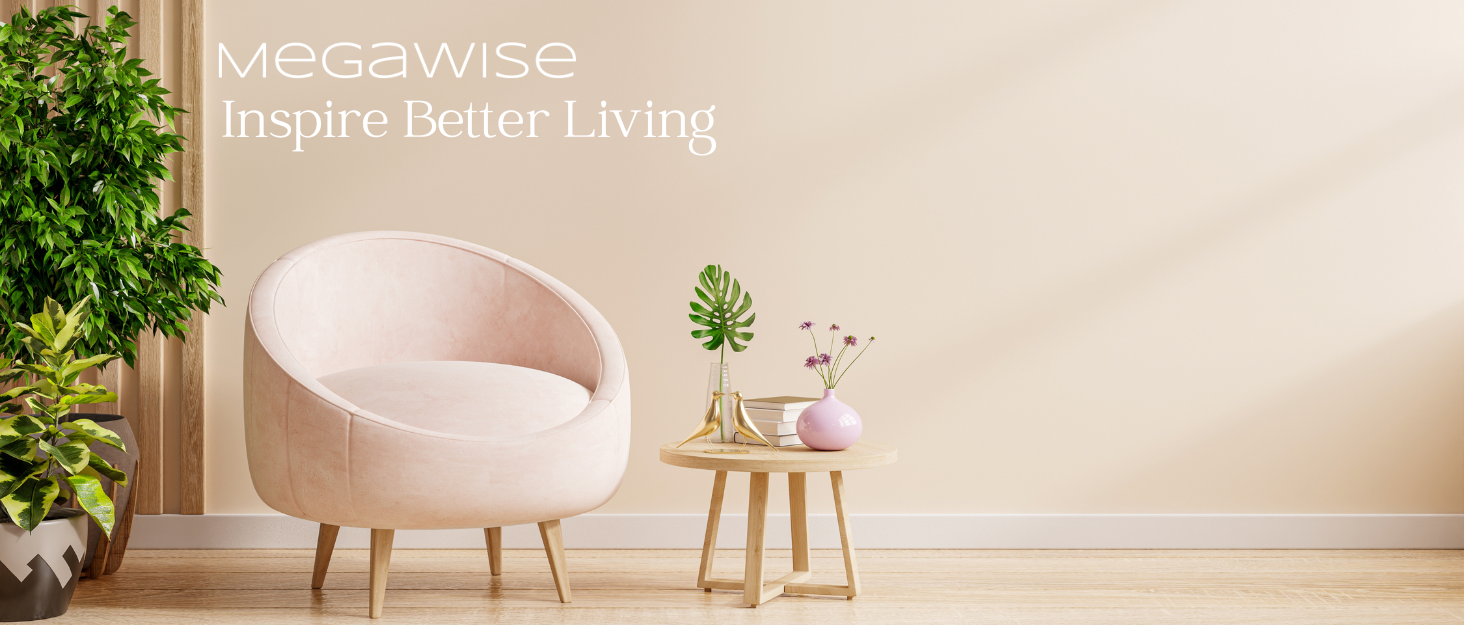 Повітряочисник MEGAWISE з 3-в-1 фільтром HEPA для дому та спальні. Захист від алергенів, пилу, тютюнового диму та диму від лісових пожеж.