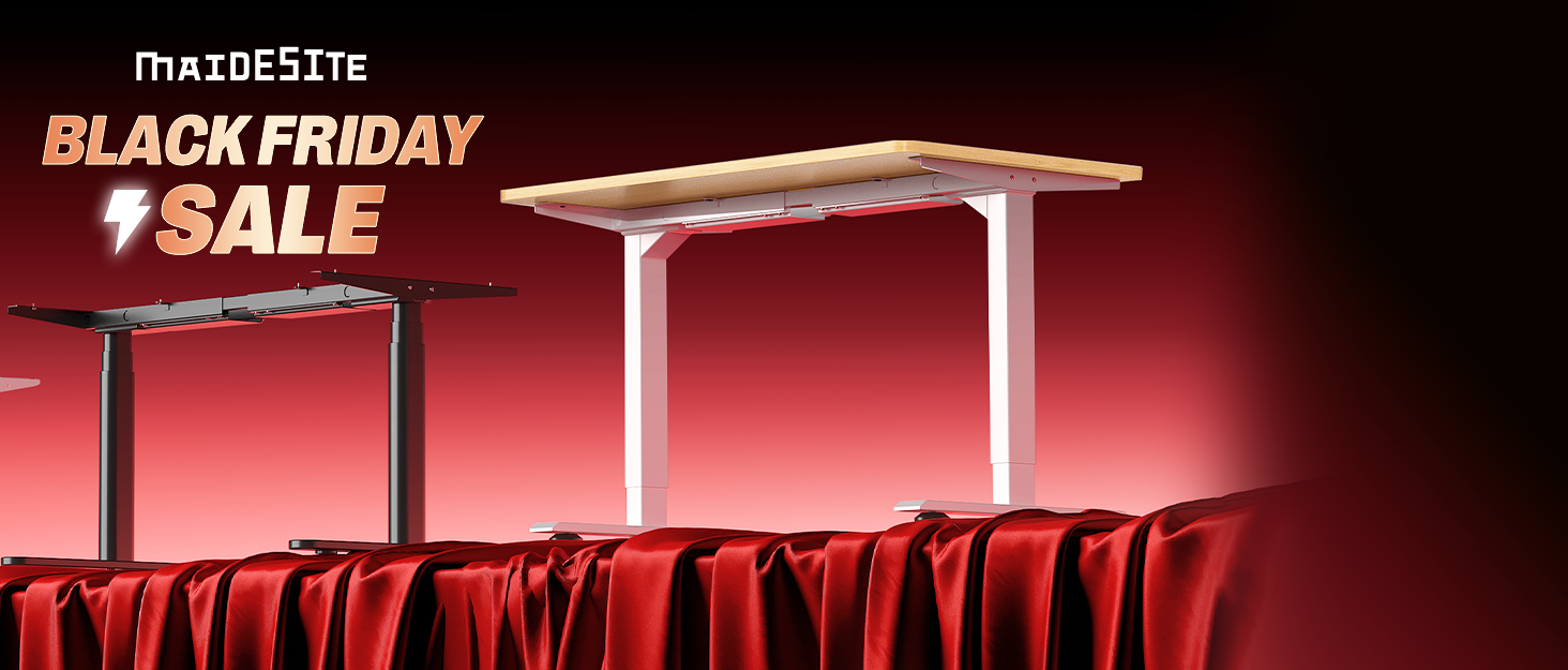 Регульований стіл MAIDeSITe S2 Pro (160x80 см) з електроприводом, 160 кг, захист від зіткнення, білий каркас + вінтажна коричнева стільниця