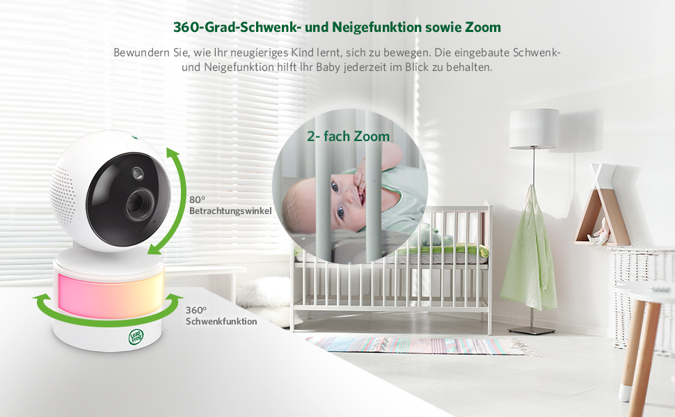 Радіоняня LeapFrog LF2423 з камерою, 2.8