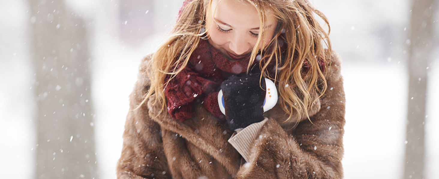 Електричні грілки для рук 2 шт. з 3 режимами нагріву, багаторазові, портативні, для дітей, чоловіків, жінок, подарунок (блакитні)