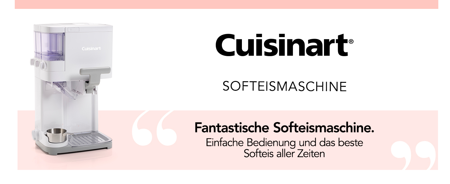 Морозивниця Cuisinart ICE48U для м'якого морозива, джелато, сорбету, безмолочного морозива та замороженого йогурту з автоматичним диспенсером топінгів, 1,42 л, 6 порцій, швидке приготування за 20 хвилин, легке очищення