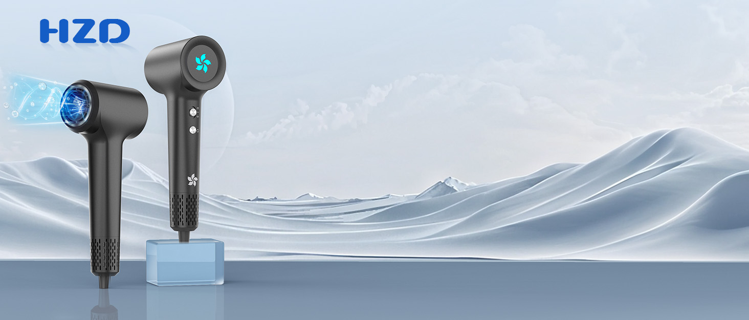 Професійний фен для волосся з дифузором, безщітковий мотор 110 000 об/хв, 400 млн плазмових іонів, низький рівень шуму 57дБ, сірий