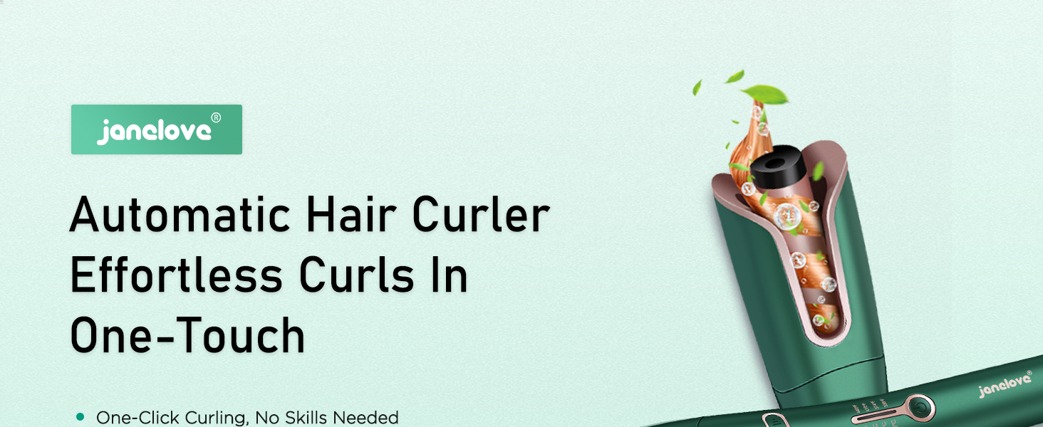 Автоматичний локон Janelove для довгих волосся, 25 мм, негативні іони, 4 температури