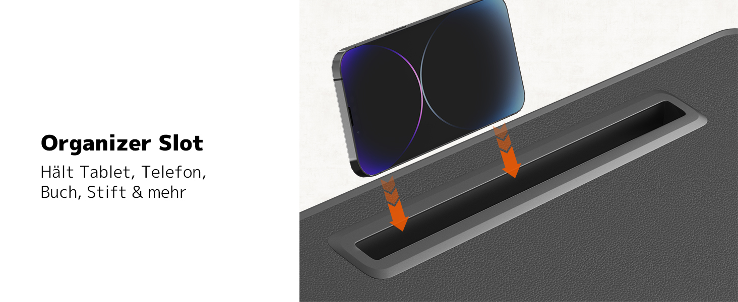 Стіл для ноутбука PUTORSEN - регульована висота та кут нахилу, 58 x 37 см, чорний