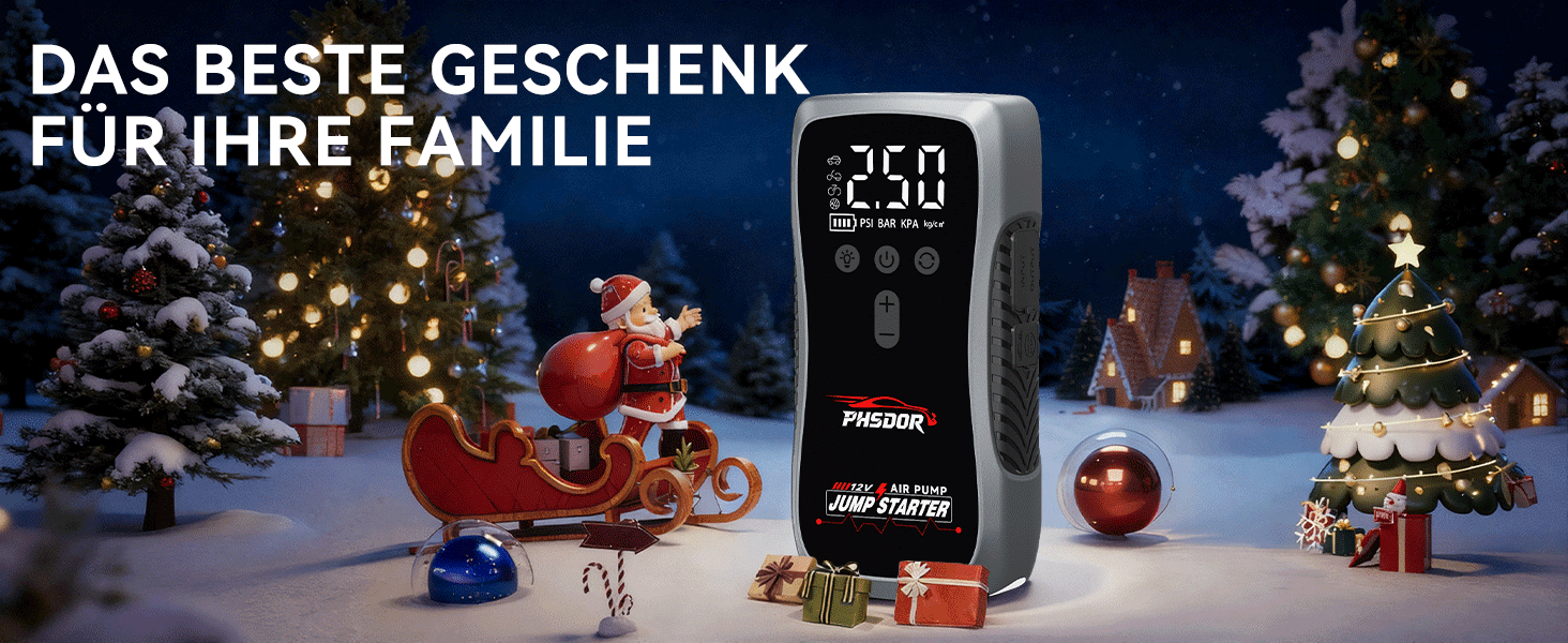 Бустер для авто 6000A Jump Starter Powerbank 20000mAh з компресором та LED-ліхтарем (до 10.0L бензин / 8.0L дизель)
