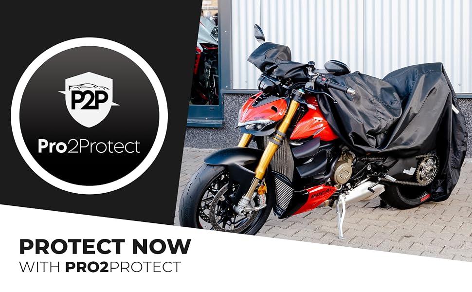 Водонепроникний чохол для мотоцикла та скутера Pro2Protect® чорно-білий, погодозахисний зовнішній захисний тент для Moped, Vespa та Roller