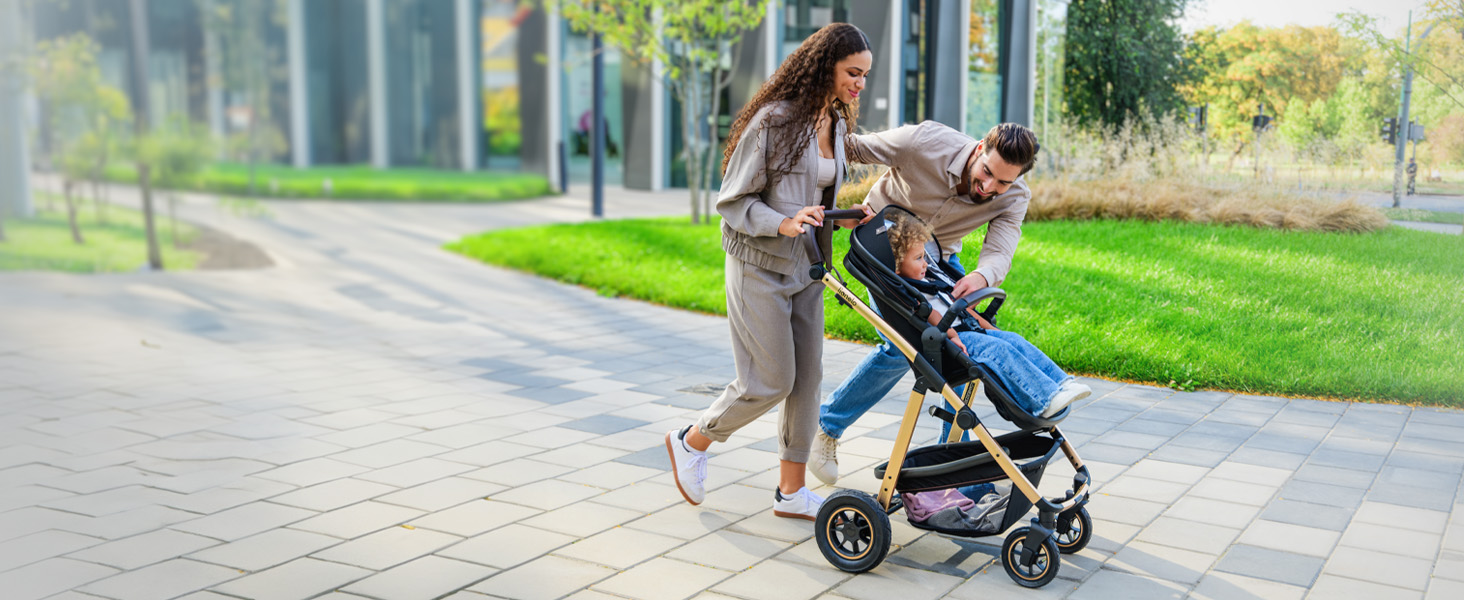 Коляска Lionelo Amber 3-в-1: люлька, автокрісло i-Size, прогулянкове сидіння, повітряні колеса, поворотне сидіння, XXL капюшон UPF 50+, сумка, москітна сітка, дощовик, чорно-срібна