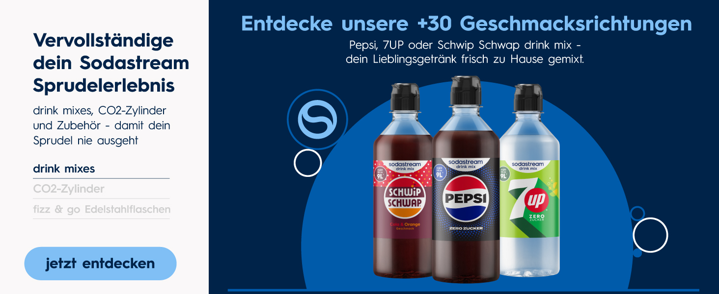 Сифон для газування води SodaStream DUO Family Pack: 4 пляшки по 1л та балон CO2, чорний/титан