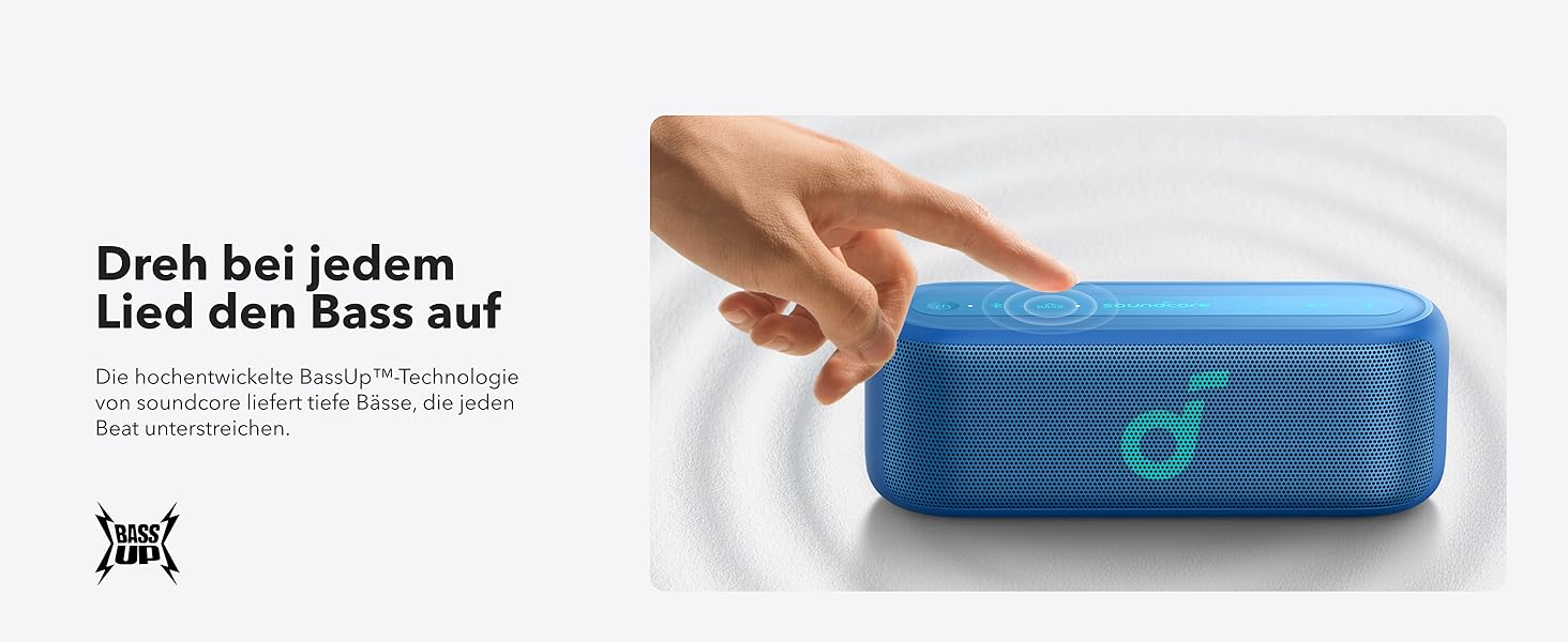 Soundcore Select 2S: Портативна Bluetooth-колонка з 20W, BassUp™ та IPX7 захистом (синій)