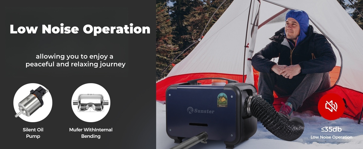 Дизельний опалювач 8kW з Bluetooth, 12V/24V/230V для вантажівок, фургонів, автодому, з автоматичним запуском та адаптером живлення, 2025 року випуску, блакитний