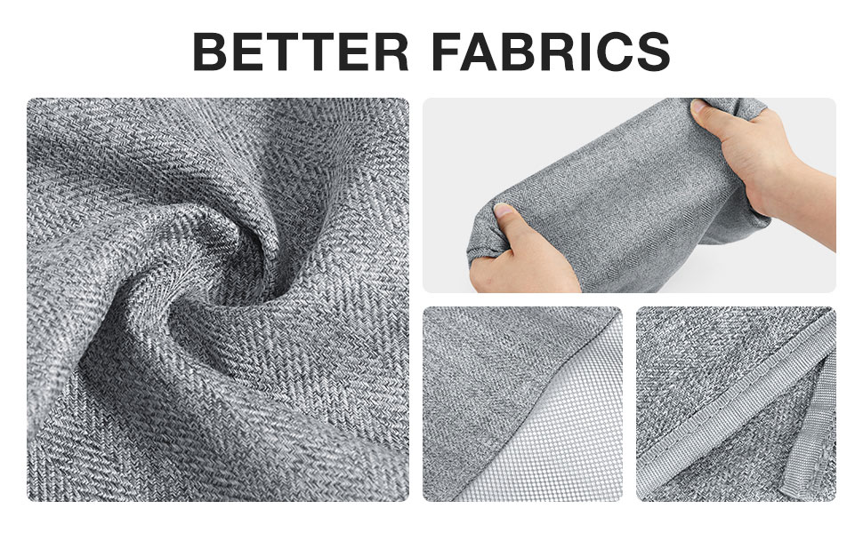 Набір компресійних органайзерів для подорожей BAGSMART (6 шт), міцні пакувальні куби для валізи та ручної поклажі, сірі