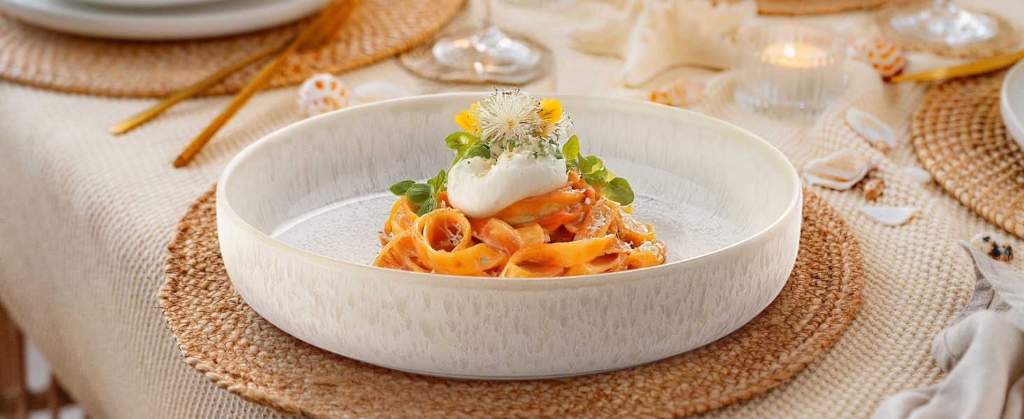 Набір чашок SÄNGER Korfu, 4 шт. - чашки для кави та чаю, ручної роботи, 300 мл, набір для 4 осіб, стійкий до миття в посудомийній машині, кремовий колір з пісочною текстурою, PREMIUM COLLECTION