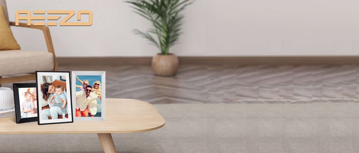 Цифровий фоторамка WiFi 10,1 дюйма, IPS HD сенсорний екран, 32GB, автоматичне обертання, підключення з будь-якого місця, чорний