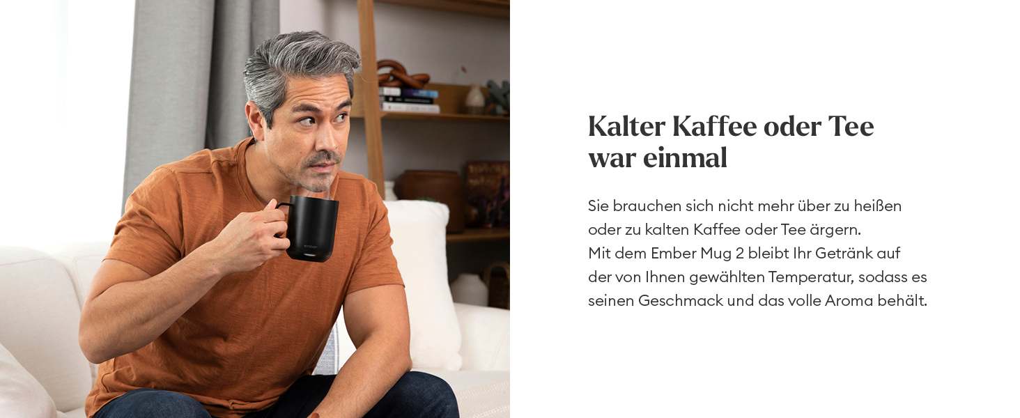 Розумний термокружка Ember Smart Mug 2, 295 мл, чорний: регулювання температури через додаток, LED дисплей, акумулятор, покращений дизайн