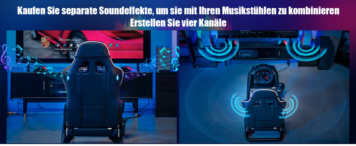 GTPLAYER Симулятор кокпіт для автосимуляторів, стійка для керма та педалей, білий