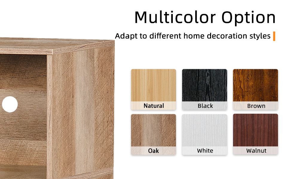 Підставка для програвача вінілу: місце для 160 платівок, органайзер для вінілових платівок, Mid-Century дизайн, дерев'яні ніжки, полиця для програвача, білий (дуб)