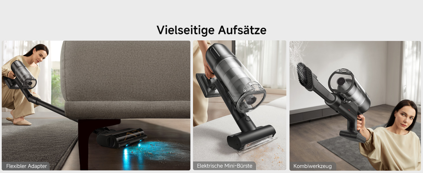 Dreame Z10 - Бездротовий пилосос з потужністю 190AW, 90 хвилин роботи, датчик пилу, LED-дисплей, синій LED, без заплутування, для дому, шерсті тварин, килимів