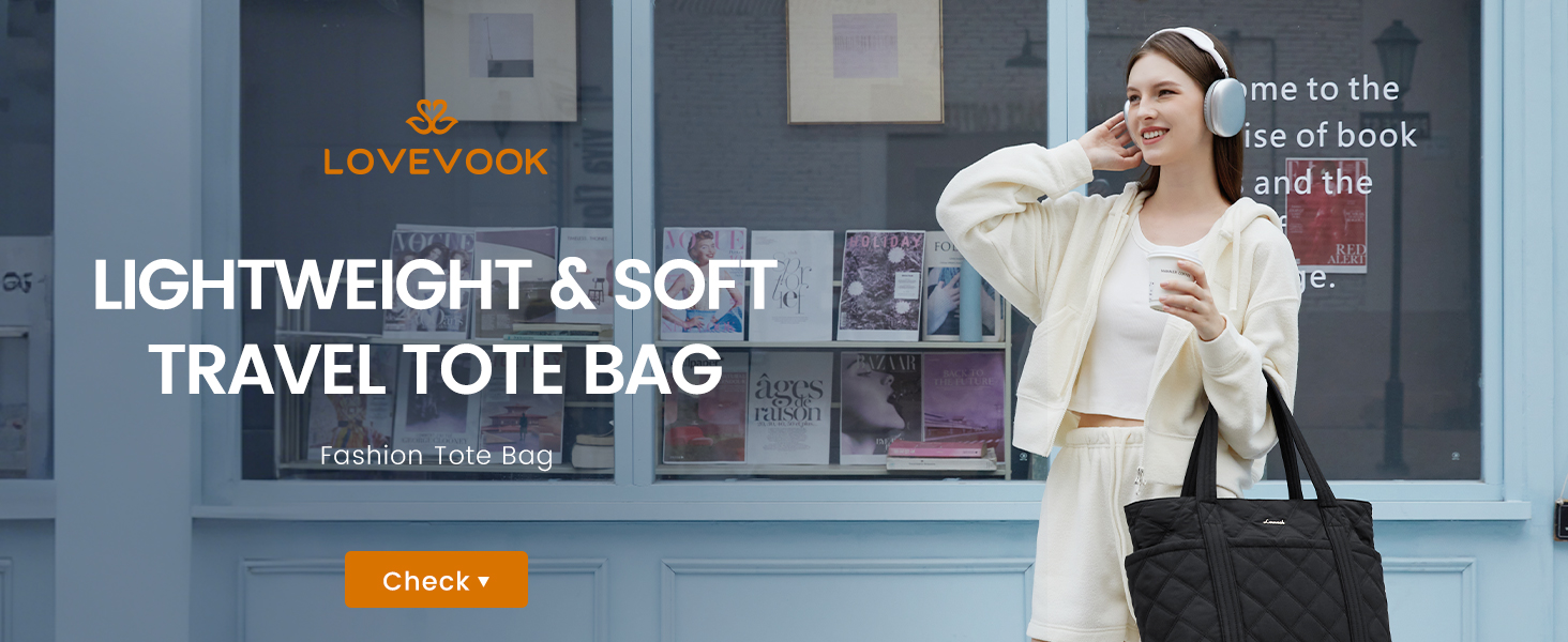 LOVEVOOK Сумка-шоппер для жінок, містка сумка-тоут, 15.6