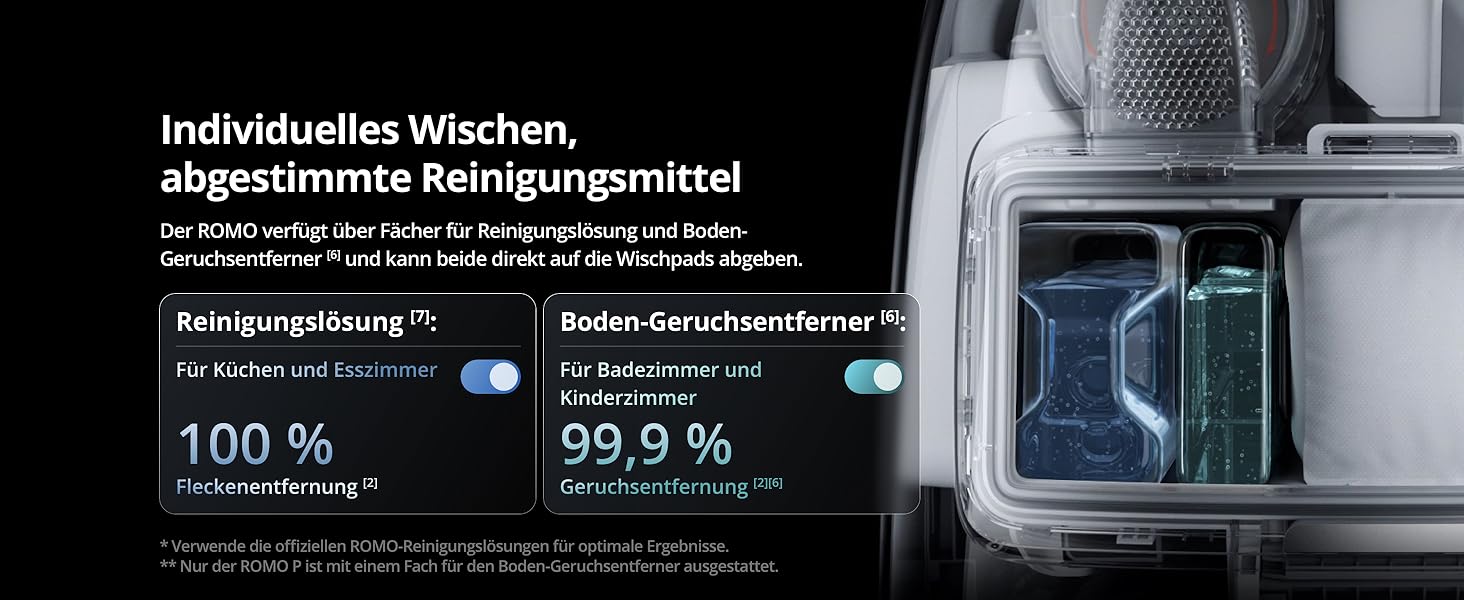 Робот-пилосос DJI ROMO S з функцією миття підлоги, 25000 Па потужність всмоктування, розпізнавання перешкод рівня дрона, два роботизовані руки, 200 днів без обслуговування, автоматичне очищення та сушіння моп-насадки (DJI ROMO P (версія з баком для води))