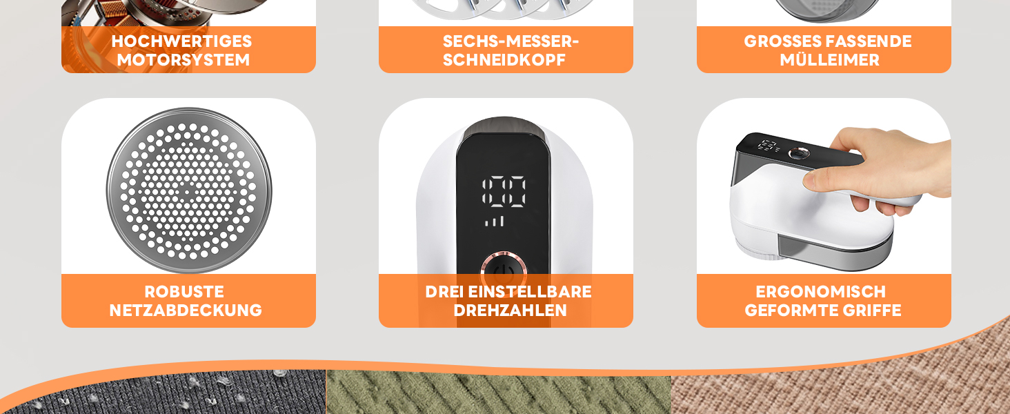 Електричний видальник ворсу Ziitty: 3 режими, 6 лез, для різних тканин. Ідеально для сім'ї