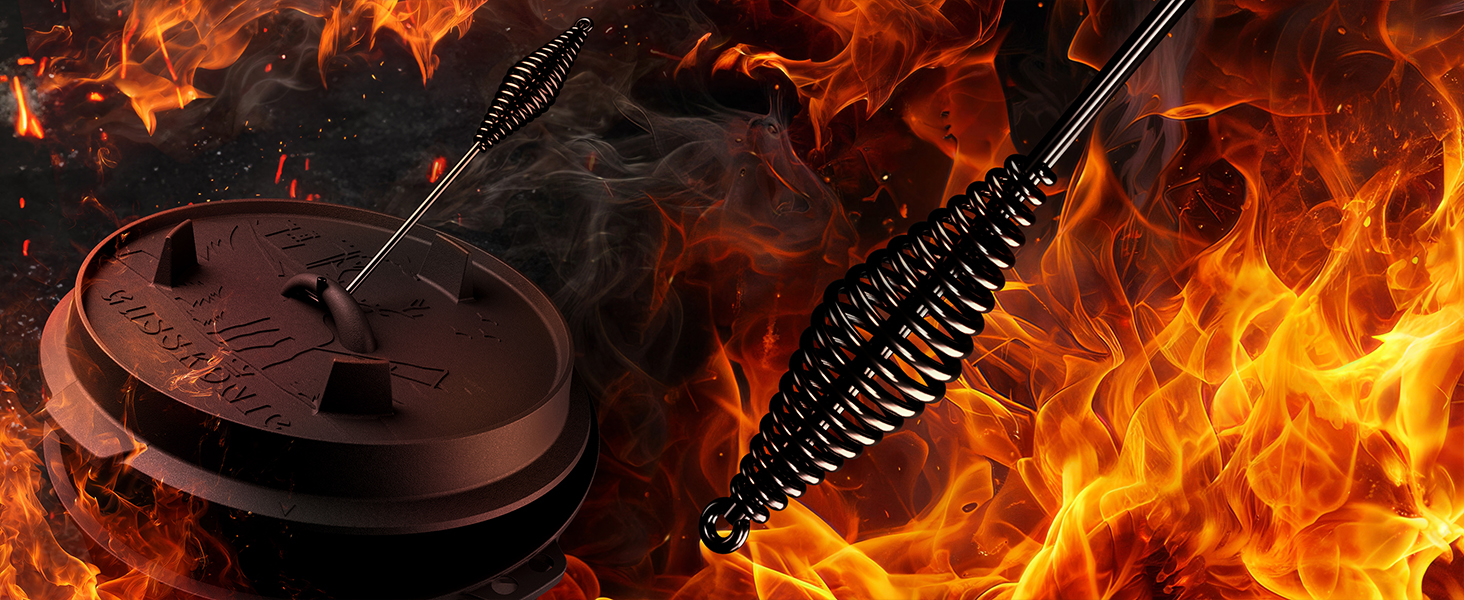 Набір чавунних казанів Essential Line для 3–6 осіб: казан 7,5 л та кришка 1,5 л, прожарений вогонь, з підйомником кришки, кільцем для чищення, пастою для догляду та книгою рецептів, гарантія 30 років