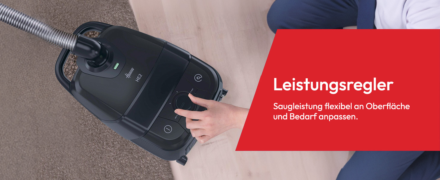 Пилсос Hoover HE2 Kompakter: для твердих поверхонь та килимів, мішок, фільтр EPA, 3.5л, аксесуари, 850W, 10м