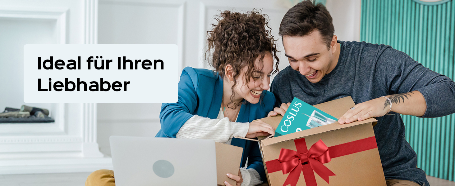 COSLUS Електрична іригатор для порожнини рота з 2 режимами та 12 рівнями тиску – 600 мл резервуар для води. Підходить для сімей, ентузіастів орального здоров'я та пацієнтів з ортодонтичними конструкціями. 5 насадок, чорно-білий колір.