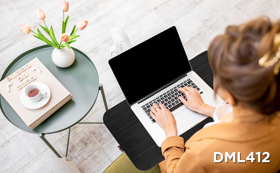 Підставка для ноутбука Duronic, ергономічна, з подушкою, для роботи в ліжку, на дивані, в авто (Dml412)