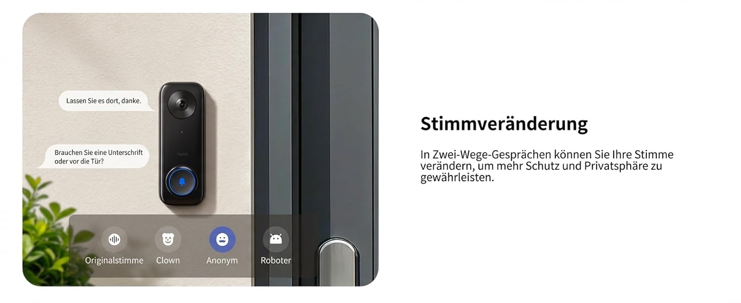 Aqara G400 Відеодзвінок з Chime, 2K HD, PoE/Кабель, HomeKit, Розпізнавання, IP65