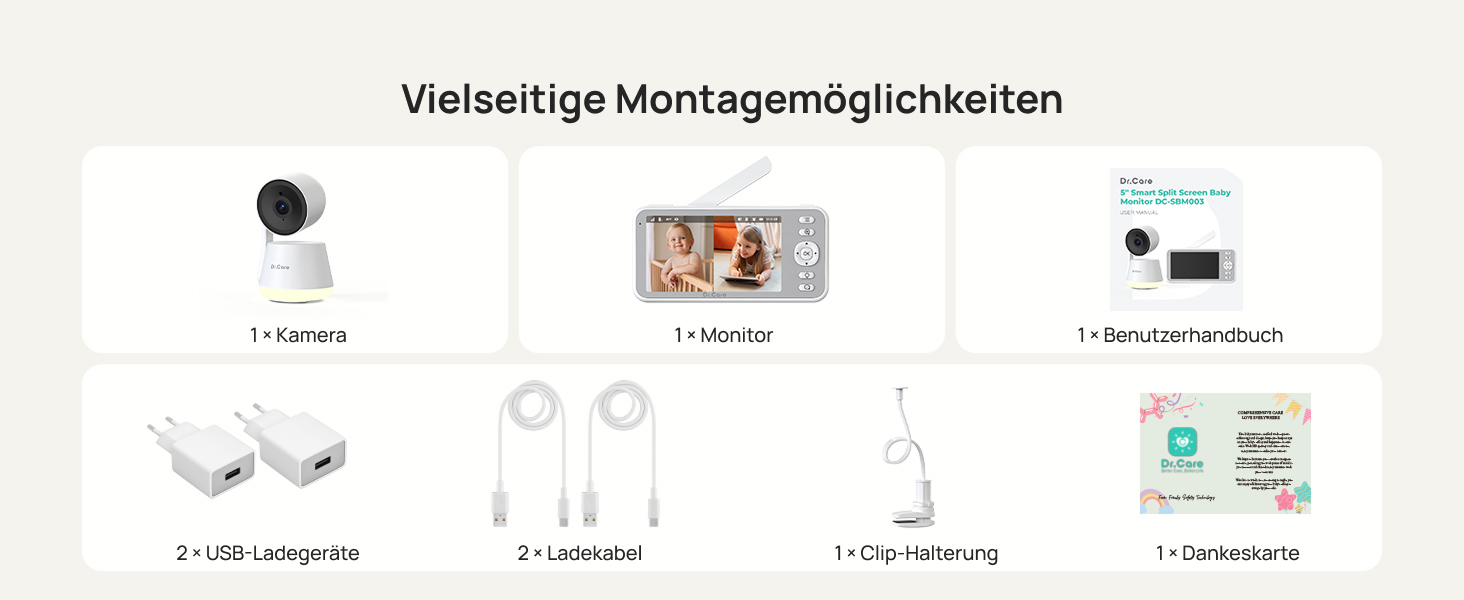 Відеоняня Dr.Care LumiView з камерою та монітором 5