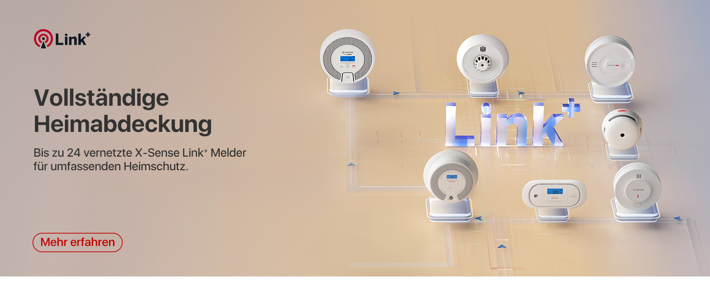 Датчик диму та монооксиду вуглецю X-Sense SC07, автономний, 10 років, з LCD-дисплеєм та кнопкою тестування, 360° моніторинг, автоматична перевірка, з можливістю радіомережі (1 шт.)