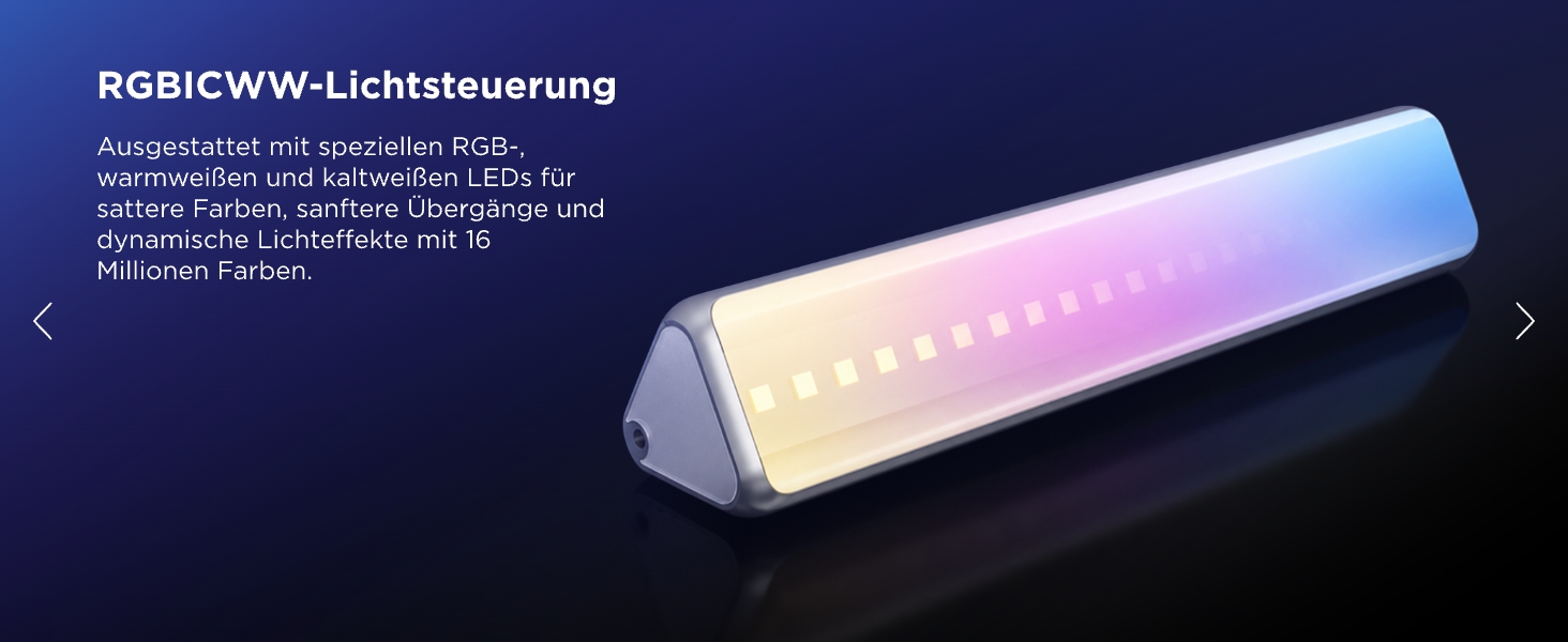 Світлодіодні LED-панелі Govee RGBICWW для підсвічування телевізора, геймінгу та створення атмосфери (Сріблястий)
