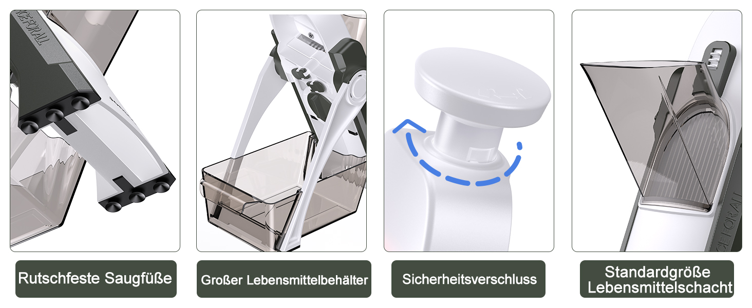 Набір для нарізання овочів 5-в-1: нарізувач, слайсер, набір для чищення, регулювання товщини 0,1-8 мм