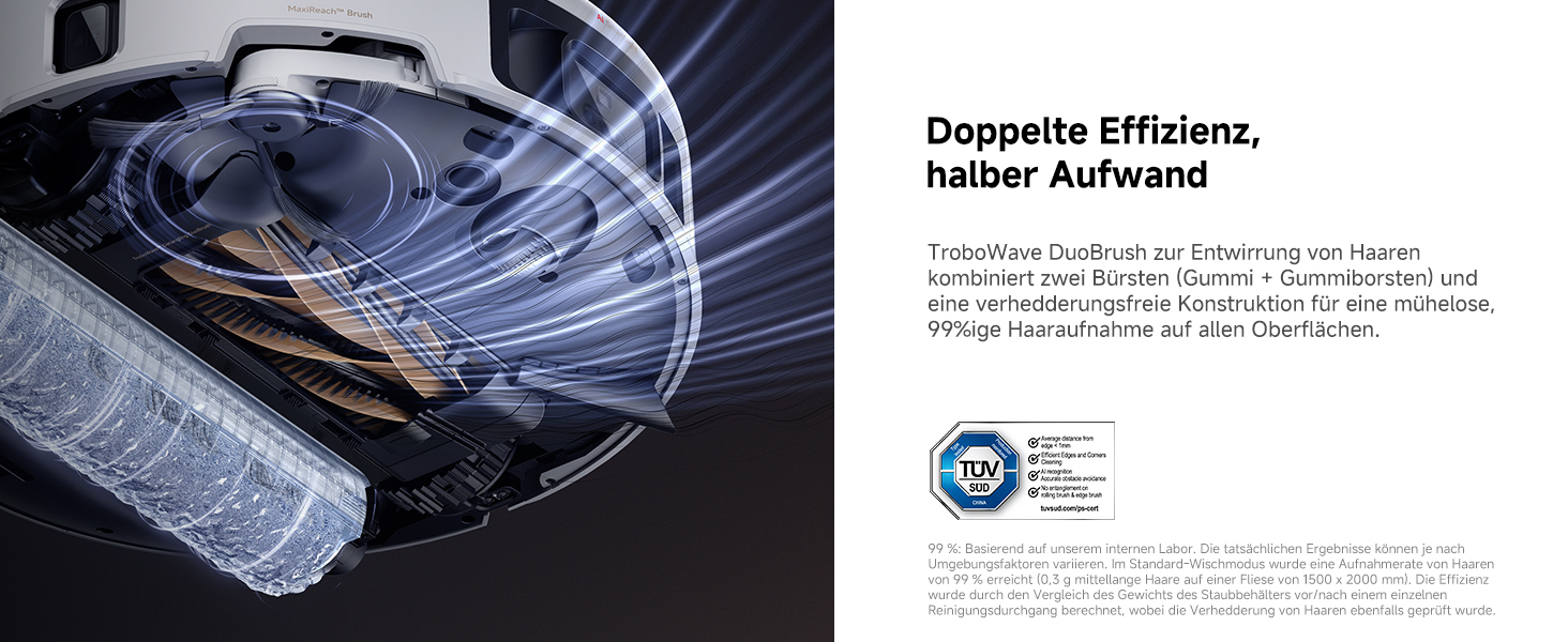 Робот-пилосос Mova V50 Ultra Complete з функцією миття: 24000 Па, 6 см перешкода, RGB AI, LED, 80°C миття, 63°C сушка, DuoSolution, Tricut