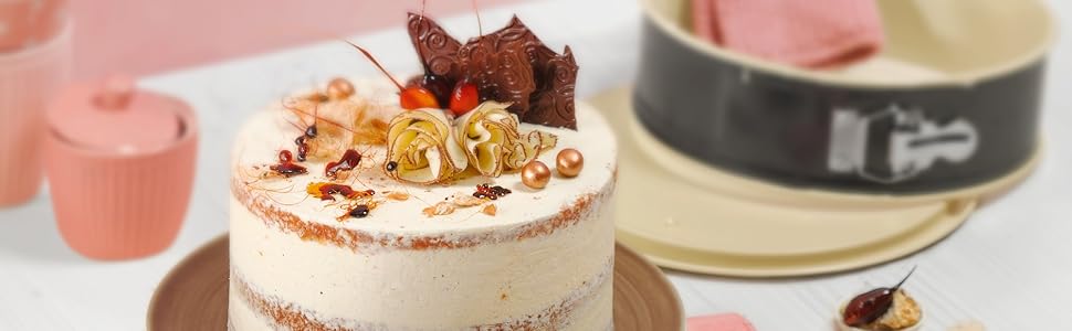 Форма для випікання пирогів Kaiser Inspiration Plus, 28 см, кругла, з 2 днами, для плоских та трубчастих пирогів, антипригарне покриття, виймається, випічка без клею