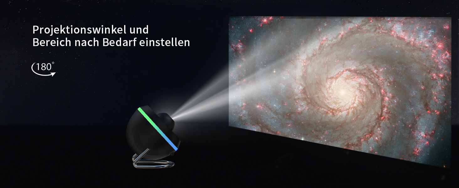 Проєктор зоряного неба Sternenhimmel: Галактика, планетарій, нічник для дітей та дорослих - чорний