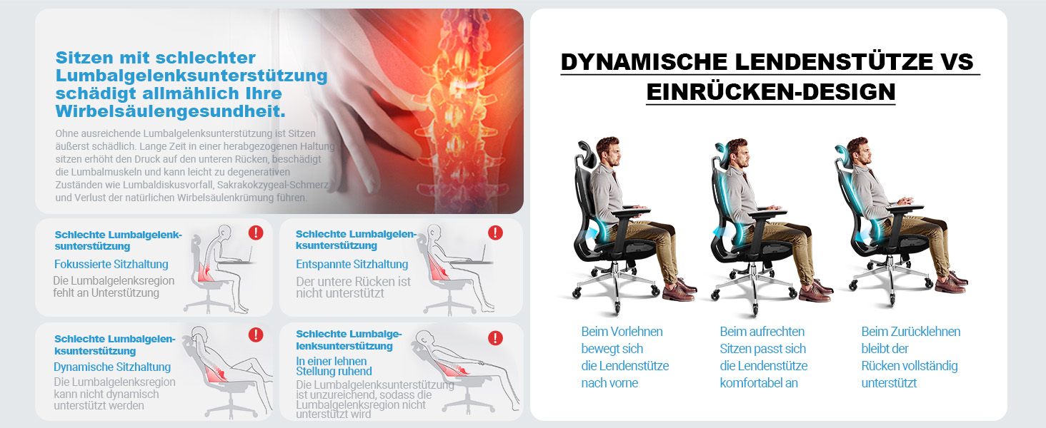 Ергономічне крісло для офісу, 4D підлокітники, регульована глибина сидіння, 4-рівневий нахил, гумові колеса, сітчаста сидіння, висока спинка, для великих людей, Homeoffice & Gaming, чорне ергономічне крісло з сітчастою подушкою сидіння