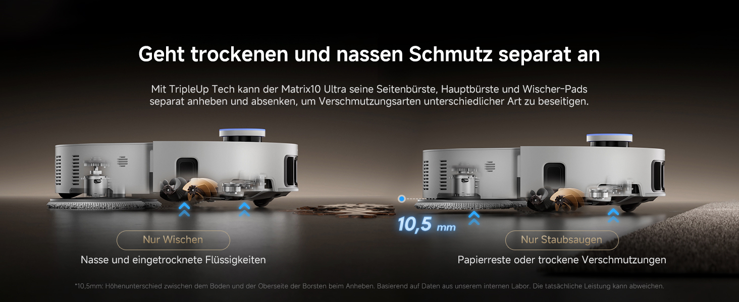 Робот-пилосос Dreame Matrix10 Ultra: потужність 30000Pa, 8 см, самоочищення, автоматичне порожнення, голосове керування