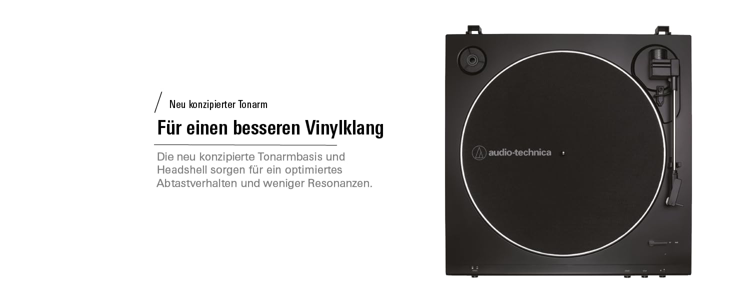 Програвач вінілу Audio-Technica LP60XBTBK з Bluetooth, автоматичний, ремінний привід, чорний, аналоговий стерео