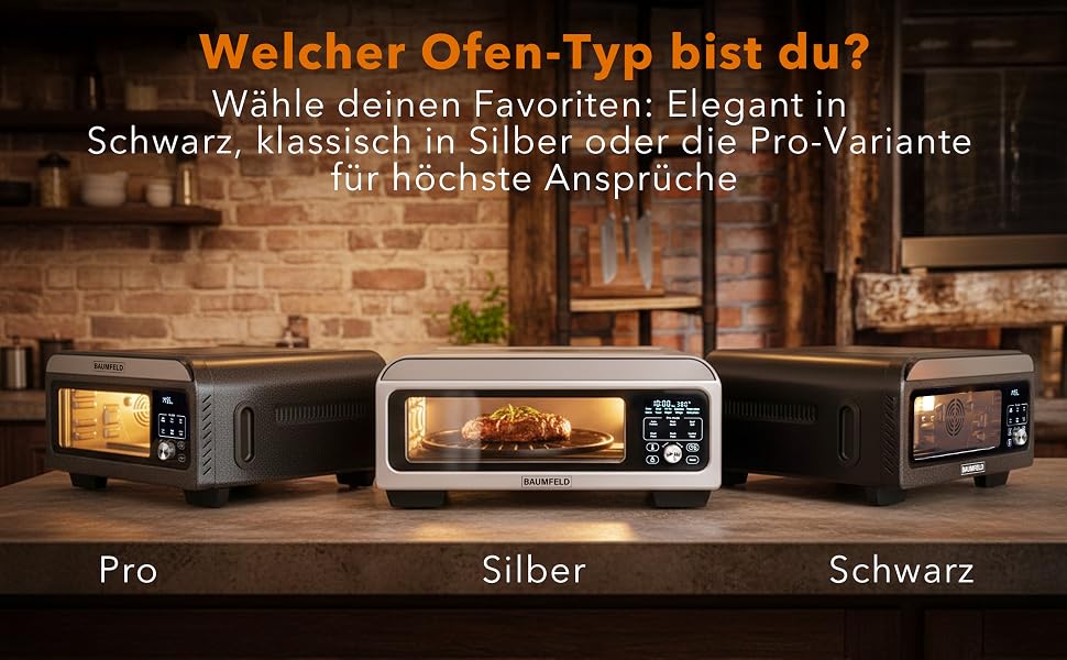 Мультифункціональна піч PizzaAirfryer400 срібляста, 12 в 1: піч для піци до 400°C, аерофритюрниця, гриль, духовка з чавунним деко та каменем для випікання, XXL