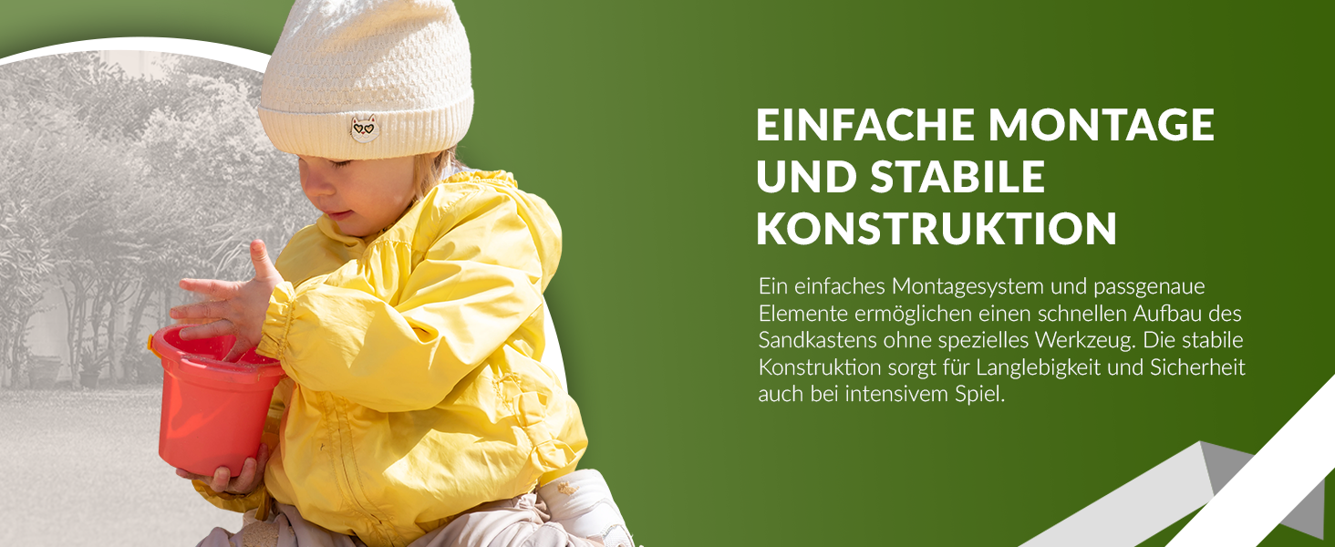 Пісочниця KOTARBAU® з кришкою, 120x120 см, дерево, сіра, з лавками