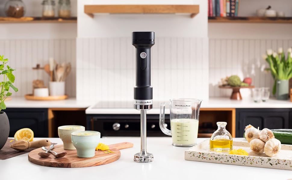 Блендер заглибний бездротовий KitchenAid Go Cordless чорний, 700 мл, з нержавіючої сталі, без акумулятора