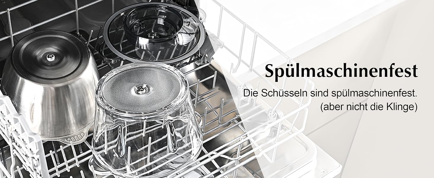 Електричний подрібнювач для кухні Kitchen in the Box 400W з 2 чашами (2L+2L) та двосторонніми лезами з нержавіючої сталі. Подрібнювач для м'яса, овочів, цибулі, фруктів срібного кольору.