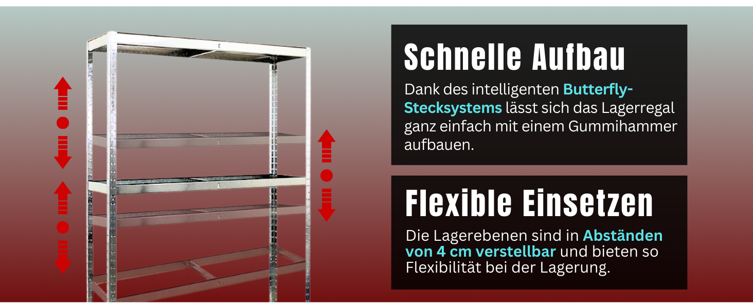 Стелаж для шин PROREGAL Ragnar, 180x120x40 см, 2 рівні, до 8 шин, з полицею, 265 кг на полицю, оцинкований, для гаража, складу, підвалу